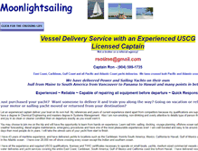 Tablet Screenshot of moonlightsailing.net
